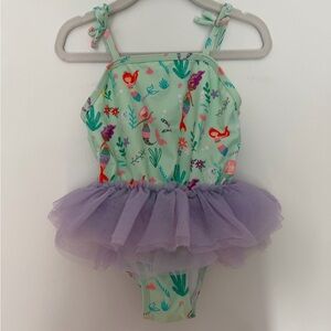 Ruffle Butts UPF50+ Mermaid Princess one piece swimsuit size 2T toddler girl